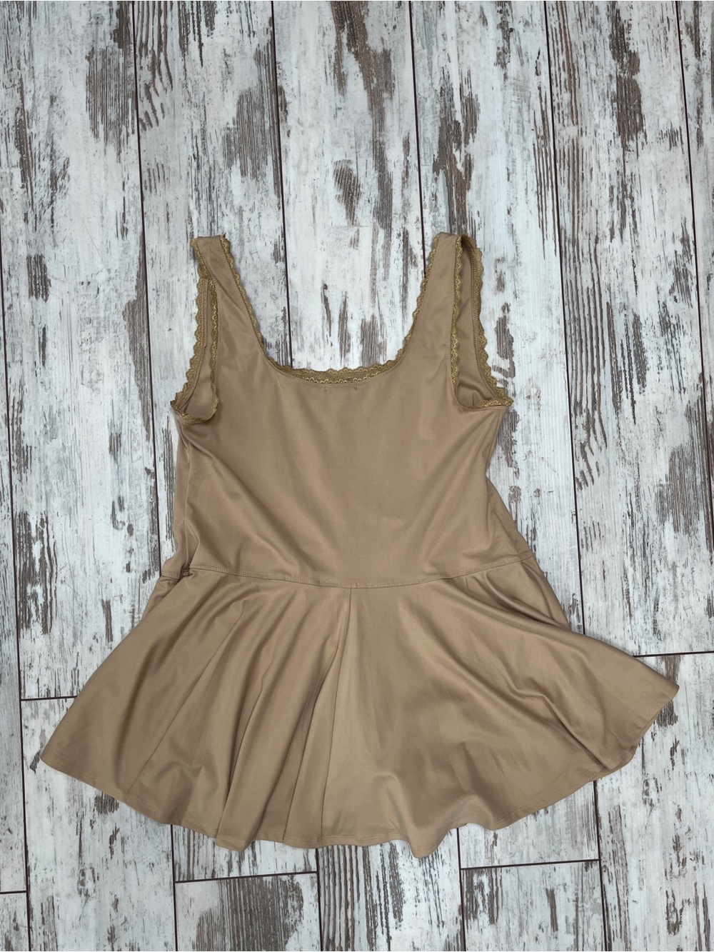 NWT Wild Fable Game Day Lace Drop Waist Skort Dress - XXL Tan - Picture 5 of 14